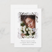 観賞写真記念葬儀愛の人 ノートカード (正面/裏面)