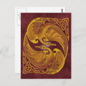 観賞用のケルト竜 ポストカード (正面/裏面)