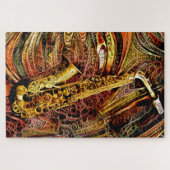 観賞用のサキソフォン ジグソーパズル (横)