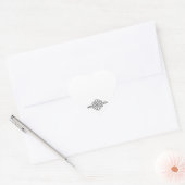 観賞用のスワッシュ ハートシール (封筒)