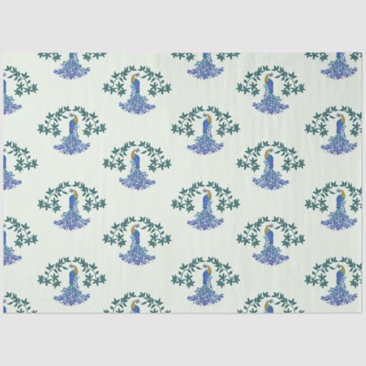 観賞用のピーコック 薄葉紙 (正面)