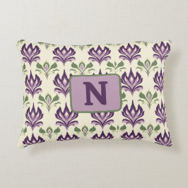 観賞用のユリ模様 アクセントクッション