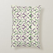 観賞用のユリ模様 アクセントクッション (裏面(縦))