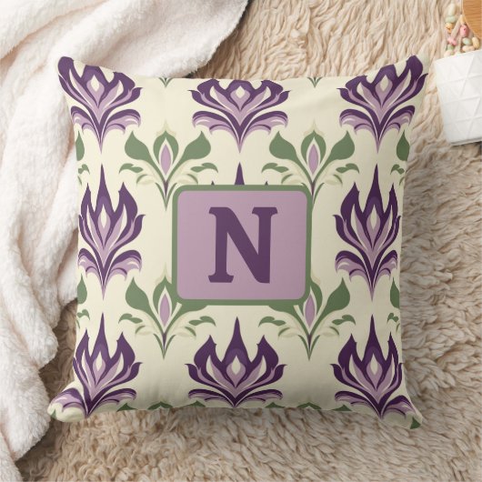 観賞用のユリ模様 クッション (ブランケット)