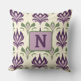 観賞用のユリ模様 クッション