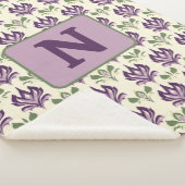 観賞用のユリ模様 シェルパブランケット (3/4)