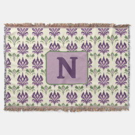 観賞用のユリ模様 スローブランケット