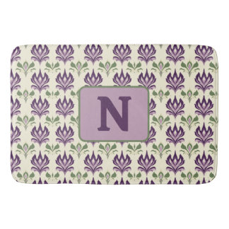 観賞用のユリ模様 バスマット