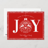 観賞用の喜び |フォト独身のカスタムクリスマス ポストカード (正面/裏面)