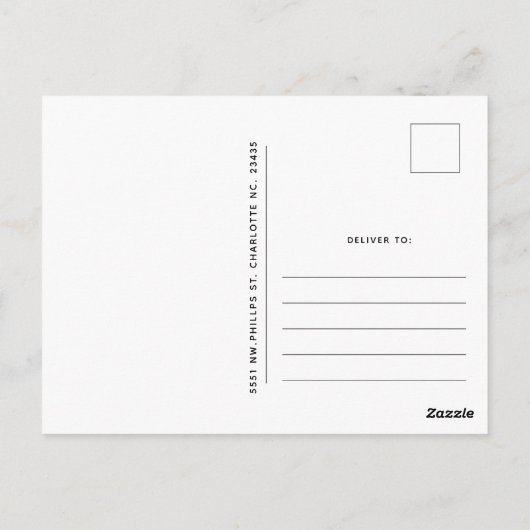 観賞用の喜び |フォト独身のカスタムクリスマス ポストカード (裏面)