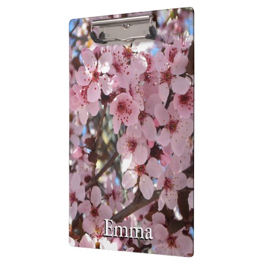 観賞用の花の木の上のピンクの花 クリップボード (左)