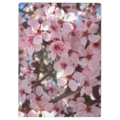 観賞用の花の木の上のピンクの花 クリップボード (裏面)