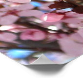 観賞用の花の木の上のピンクの花 ポスター (角)