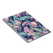 観賞用の花を様式化したシームレスなパターン ノートブック (右側)