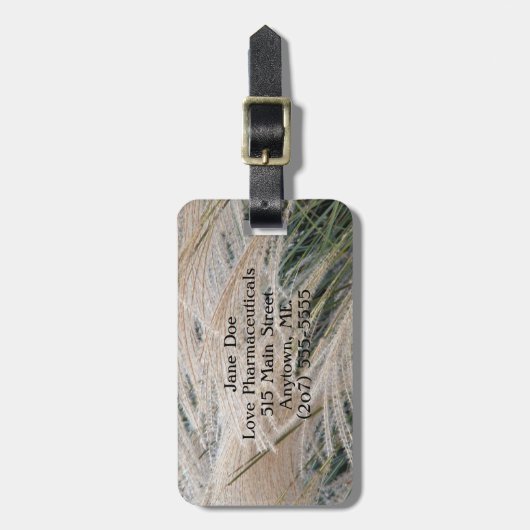 観賞用の草の両面 ラゲッジタグ (正面縦)