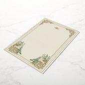 観賞用の華やかな結婚式招待状 箔招待状 (回転した状態)