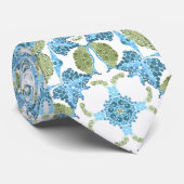 観賞用の青い緑の白い装飾 ネクタイ (ロール)