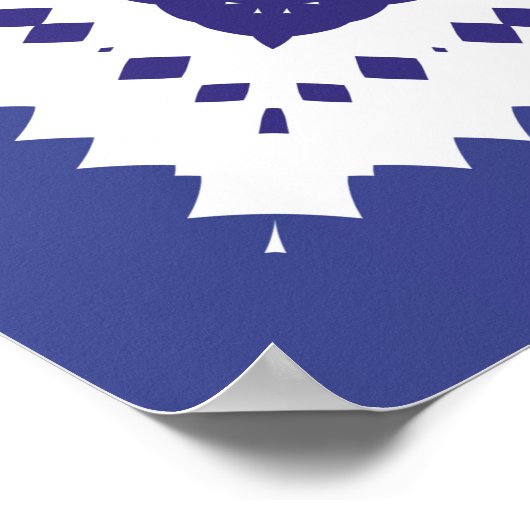 観賞用アズレジョポルトガルタイルの装飾。ファッショナブ ポスター (角)