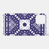観賞用アズレジョポルトガルタイルの装飾。手書き Case-Mate iPhoneケース (裏面 (横))