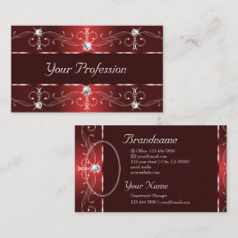 観賞用ダークワ華美イ縁どン赤（写真） 名刺