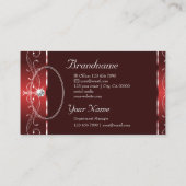 観賞用ダークワ華美イ縁どン赤（写真） 名刺 (裏面)
