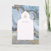 観賞用バイリンガルWALIMA Nikahムスリム結婚ズ カード (裏面)