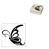 観賞用バタフライプロファイルアートスタンプ ラバースタンプ (押印)