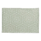 観賞用抽象芸術セージ緑のパターン 枕カバー (裏面)