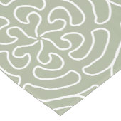 観賞用抽象芸術セージ緑のボホ ショートテーブルランナー (コーナー)