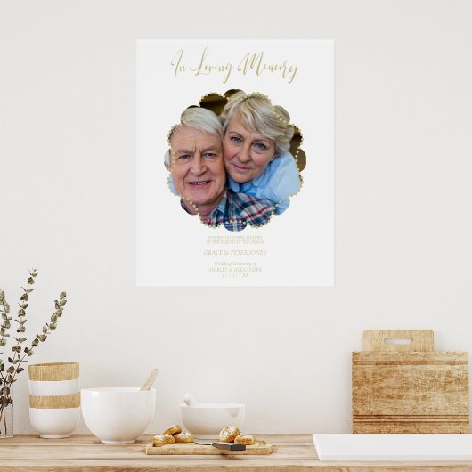 観賞用結婚指定席献上品カップル ポスター (キッチン)