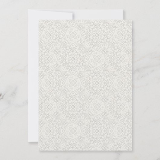 観賞用鉢植え葉付き植物性結婚植物 招待状 (裏面)