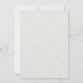 観賞用鉢植え葉植物性ブライダルシャワー 招待状 (裏面)