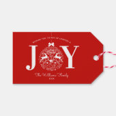 観賞的喜び |カスタム終了および開始 ギフトタグ (正面(横))