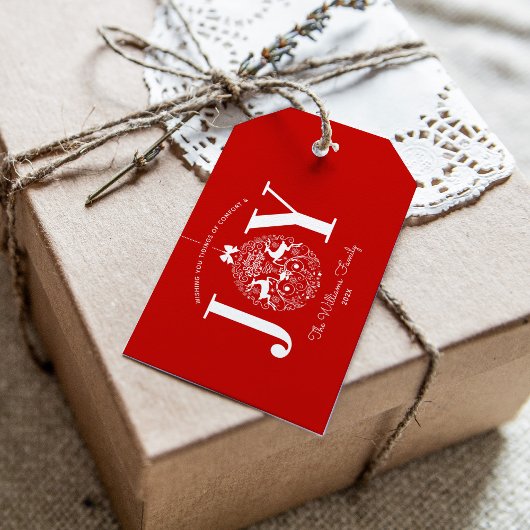 観賞的喜び |カスタム終了および開始 ギフトタグ