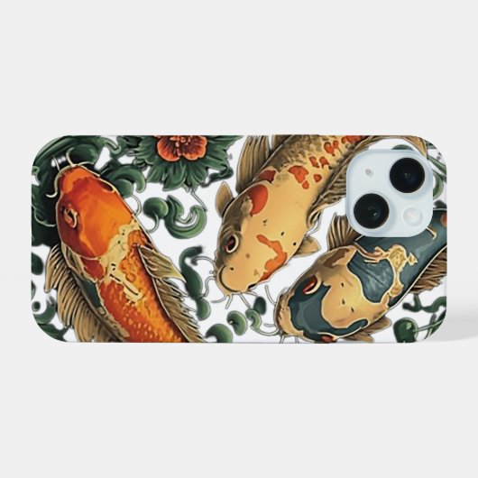 観賞魚 iPhone 15ケース (裏面横)