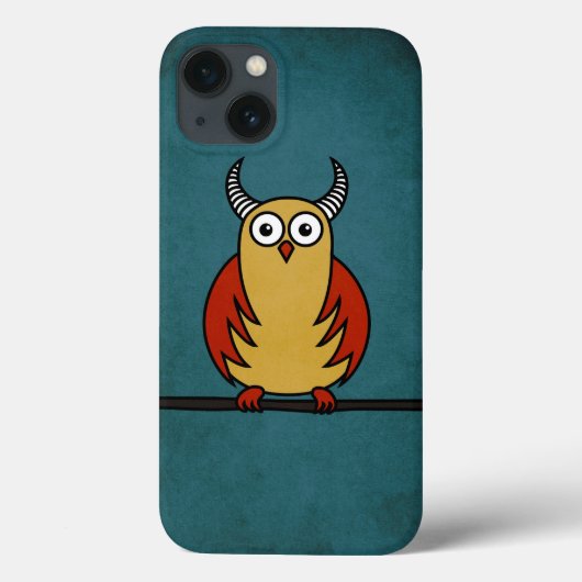 角おもしろいを保護するフクロウ Case-Mate iPhoneケース (裏面)