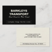 角かっこミニマル |クリーム/黒 名刺 (正面/裏面)