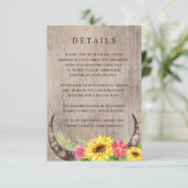 角が付いている木のヒマワリの明細カード エンクロージャーカード (スタンド正面)