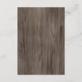 角が付いている木のヒマワリの明細カード エンクロージャーカード (裏面)