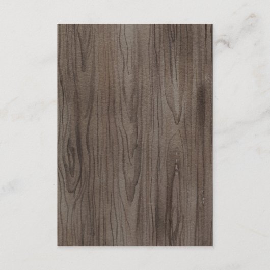 角が付いている木のヒマワリの明細カード エンクロージャーカード (裏面)