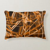 角が四角くオレンジ色の斑点 アクセントクッション (正面)