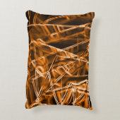 角が四角くオレンジ色の斑点 アクセントクッション (裏面(縦))