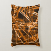 角が四角くオレンジ色の斑点 アクセントクッション (正面(垂直))