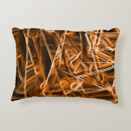 角が四角くオレンジ色の斑点 アクセントクッション