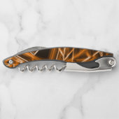 角が四角くオレンジ色の斑点 ソムリエナイフ (裏面)