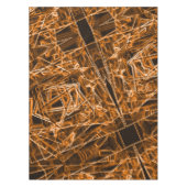 角が四角くオレンジ色の斑点 テーブルクロス (正面)