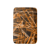 角が四角くオレンジ色の斑点 バスマット (正面縦)