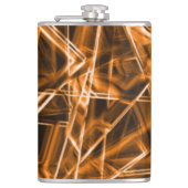 角が四角くオレンジ色の斑点 フラスク (正面)