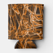 角が四角くオレンジ色の斑点 缶クーラー (正面)