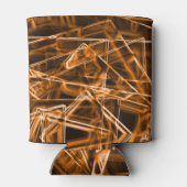 角が四角くオレンジ色の斑点 缶クーラー (裏面)